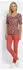 GOLDNER Viskoseshirt mit abstraktem Floraldruck rostrot/koralle