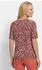GOLDNER Viskoseshirt mit abstraktem Floraldruck rostrot/koralle