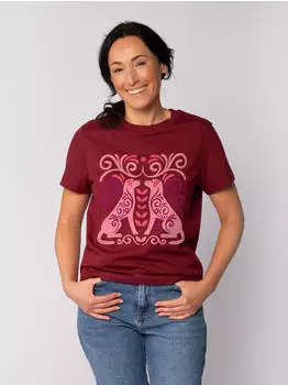 watapparel Hundeliebe T-Shirt pink/bordeaux