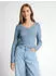 Tom Tailor Denim Henleyshirt mit Streifen Regular Fit mid blue white stripe