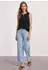 Street One Top mit Rundhals und Cut-Out-Detail Schwarz (A32499410001)