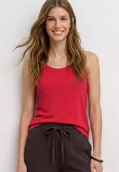 Street One Top mit V-Neck und Deko-Detail Rot (A32531817504)