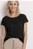 Street One T-Shirt mit Boat Neck und Smok-Detail Schwarz (A32526410001)