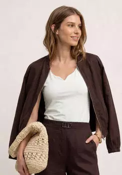Street One Basic Top mit Herzausschnitt Wei&szlig; (A32546210108)