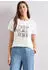Street One T-Shirt mit Rundhals und Artwork Weiß (A32546730108)