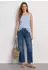 Street One Top mit U-Boot-Ausschnitt und Schulterdetail Blau (A32550117501)