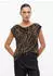 s.Oliver Ärmelloses T-Shirt mit Wasserfall-Ausschnitt schwarz 2178575.99A0.