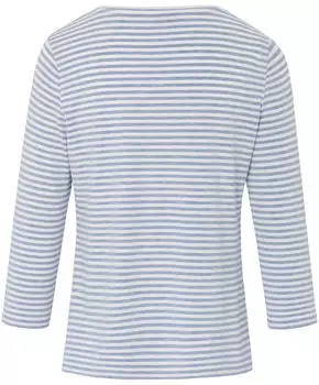 Peter Hahn Rundhals-Shirt 3/4-Arm blau (940809)