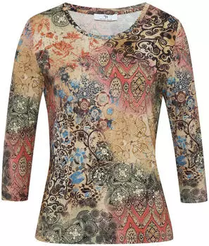 Peter Hahn Rundhals-Shirt 3/4-Arm mehrfarbig (111565)