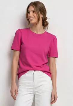 Street One T-Shirt mit gerafftem &Auml;rmel Pink (A32524517281)