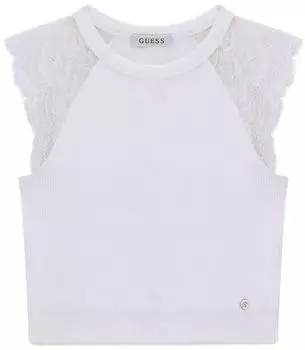 Guess Millie Seamless Lace Swtr Top (W6GZ01Z0606) weiß