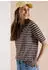 Cecil Kurzarm Poloshirt mit Streifen (71971760) urban taupe