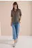 Cecil Kurzarm Poloshirt mit Streifen (71971760) urban taupe