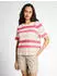 Tom Tailor T-Shirt mit Streifen Muster (1050426) coral offwhite stripe