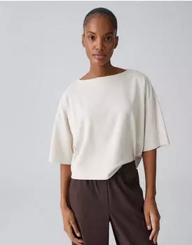 Opus Boxy T-Shirt Oversized (4255720286661) natural glaze