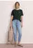 Street One Sommershirt mit Rundhals und Printdetail (A325308) deep bound grün