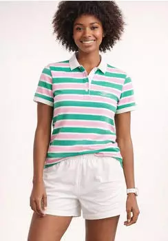 KangaROOS Polo Shirt (82306228) rosa-grün-gestreift