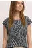 Street One Shirttop Sommershirt im Ausbrenner-Look mit Allover-Print (A325465) schwarz