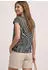 Street One Shirttop Sommershirt im Ausbrenner-Look mit Allover-Print (A325465) schwarz