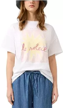 s.Oliver T-Shirt Loose Fit with Front Print (2181321) weiß/mehrfarbig
