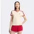 Adidas 3-STREIFEN SLIM T-SHIRT Warm Vanilla / Team Victory Red (KS4780)