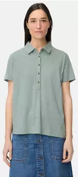 Camel Active 309612-7T07 Poloshirt mit Knopfleiste Kurzarm jadeblau