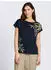 Tom Tailor T-Shirt Regular Fit beige/dunkelblau/gelb
