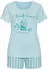 Vivance Dreams Shorty mit Streifenmuster (74263625) cyanblau/pastellblau/hellrot