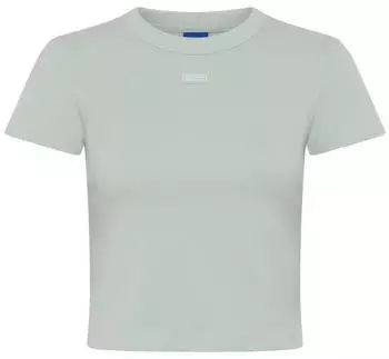 HUGO Baby Tee T-Shirt in verk&uuml;rzter L&auml;nge (67956130) open green 381