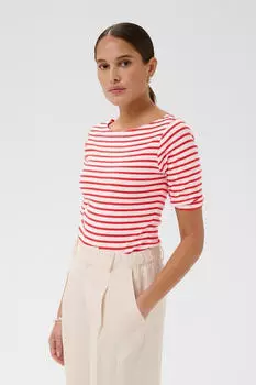 Kaffe KALiddy Shirt (10511832) chalk/henna stripe