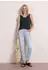 Street One Jersey Top mit Elastiksaum (A325503) deep bound green
