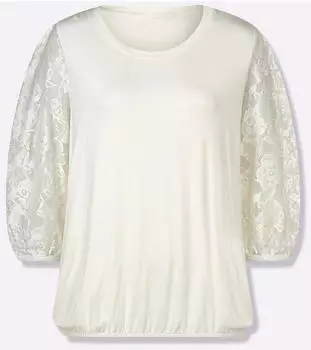 Witt Weiden Spitzen-Shirt champagner