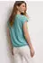 Street One Dropped Shoulder Shirt mit Split Neck Grün (A32506517534)