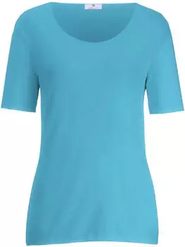 Peter Hahn Rundhals-Shirt langem 1/2-Arm türkis (128383)