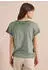 Cecil T-Shirt Marled Comfort Fit with Boat Neck (66823755) khaki/grün