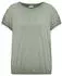 Cecil T-Shirt Marled Comfort Fit with Boat Neck (66823755) khaki/grün