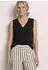 Street One Top mit V-Neck und Crochet-Tape, Loose Fit (A32524410001) schwarz