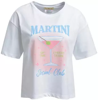 Smith&Soul Boxy T-Shirt Print (0426-0451) weiss