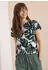 Cecil Burn Out Print T-Shirt Loose Fit (B325410) palm breeze green