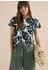 Cecil Burn Out Print T-Shirt Loose Fit (B325410) palm breeze green