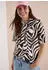 Cecil Kapuzensweatshirt mit Zebraprint (B324986) brown cacao