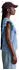 Marc O'Polo T-Shirt aus weichem Rippjersey (37707011) hellblau