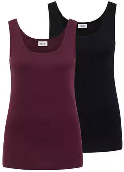 Cecil Basic Top (B322820) blush rose/sweet grape red