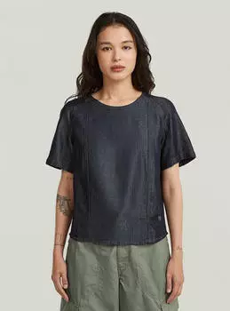 G-Star Rolled Up BF T-Shirt (D29040-E516-082) rinsed