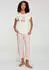 Lascana T-Shirt mit silberfarbenem Glitzereffekt (BA-61-53) ecru