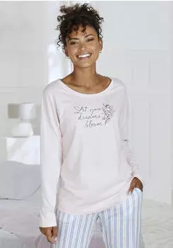 Vivance Dreams Longsleeve mit kleinem Frontprint (78966569) rosa