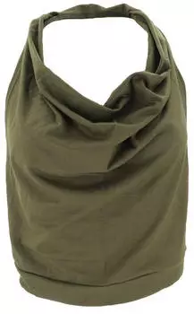 Guru-Shop Goa Psytrance Neckholder Top Slim (GuruShop) olivgrün