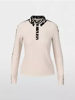 Marc Cain Langarmshirt mit Animal Details (AS 53.06 J10) black