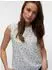Vero Moda VMTRINE SL TOP WVN NOOS Rüschentop (10342734) snow white aop:maguerite blue jasper