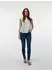 Vero Moda VMTRINE SL TOP WVN NOOS Rüschentop (10342734) snow white aop:maguerite blue jasper